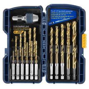 Ryobi 17 Pc Tin Drill Bit Set Speedload