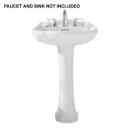 Pedestal Sink Leg in a White Finish