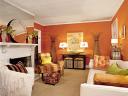 Tangerine Orange living room