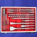 17 SDS Plus HAMMER DRILL BIT CHISEL Set CONCRETE