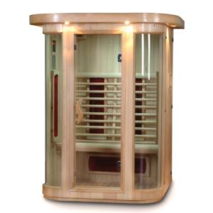 2 Person Deluxe Curved Glass Sauna
