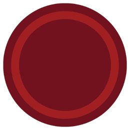 Bailey Rug - Tapestry Red (7′7″ Round)