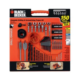 Black and Decker Project Kit 71-938 150 Piece Drilling and Driving Set