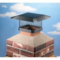Shelter 13″ x 13″ Black Galvanized Steel Chimney Cap