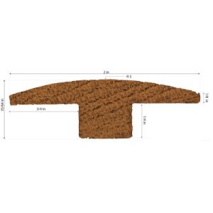 Brazilian Cherry Jatoba 78 In. T-moulding