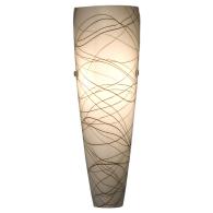 Portfolio 14-1/4″ Brushed Nickel Art Glass Sconce