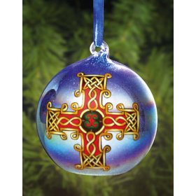 Glowing Christmas Ornaments - Celtic Cross