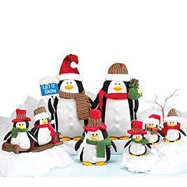 Christmas/Holiday Decor Adorable Plush Penguin Family For Christmas/Holiday Decor