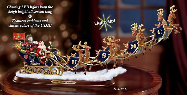 Collectible Sleigh Figurine Combines