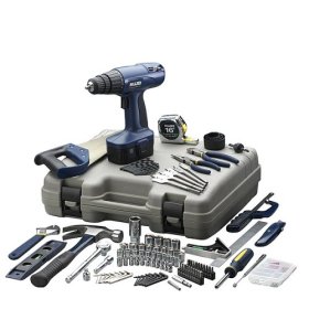 Cordless Drill/Driver Kit Allied 39025 178-Piece Tool Set with 14.4 Ni-Cad 3/8-Inch Cordless Drill/Driver Kit