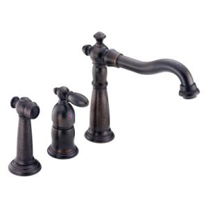 Faucet Company 3 Hole Bronze Kitchen Faucet