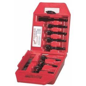 Milwaukee 49-22-0130 Contractor’s Kit 7 Bit 1-Inch to 2-9/16-Inch Selfeed Drill Bit Assortment with 5-1/2-Inch Extension and Plastic Carrying Case
