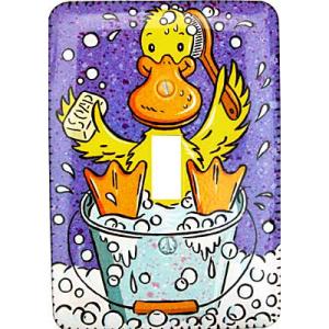 ICON Duck Duck Bath - Single Switch Wall Plate - 3.5 x 5 In.