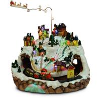 11″ Fiber Optic Night Before Christmas Village
