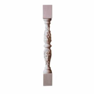 Foster Mantels Column, Leaves Xtra Large Paint Grade Unfinished