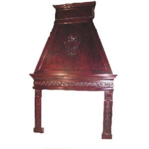 Foster Mantels Stuart Full Surround Fireplace Mantel and Overmantel Chimneypiece
