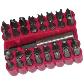 Fuller 816-3802 34 Piece Bit Tip Assortment with Bit Holder and Storage Case