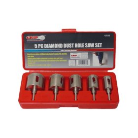 Grip 5 pc Diamond Dust Hole Saw Kit