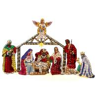 Holiday Living 60″ 800 Light Holographic Nativity Set
