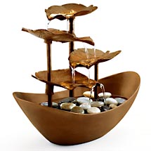 HoMedics Garden Leaves Illuminated Relaxation Fountain, WFL-GDN