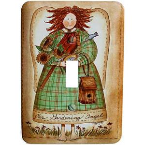 ICON Garden Angel - Single Switch Wall Plate - 3.5 x 5 In
