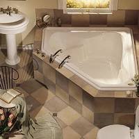 Jacuzzi Gallery trade Corner Soaking Bathtub - R240 / R240969 - Oyst/R240