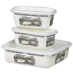 Johnson Brothers Friendly Village 6-Piece Enamel on Steel Bake and Save Set
