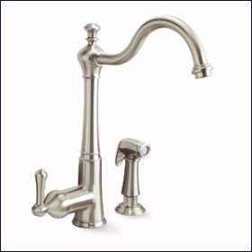 Kitchen Faucet with Sprayer Brushed Nickel Single Handle Kitchen Faucet with Sprayer