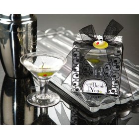 Cocktails Anyone?” Martini Glass Gel Candle