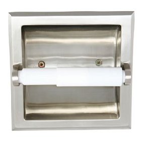 Millbridge Collection Satin Nickel Recessed Toilet Paper Holder