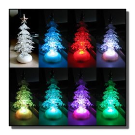 USB Powered Multi Color LED Miniature Christmas Xmas Tree PC MAC Gift