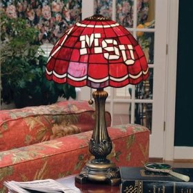 NCAA Mississippi State Bulldogs Tiffany Table Lamp