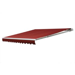 Motorized Terra Cotta Retractable Patio Awning NuImage Awnings 20 Ft. x 10 Ft. - 0 In. 7000 Series