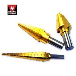 Neiko 3 Pcs Titanium Step Drill Bits Set M2 Steel - 28 Sizes