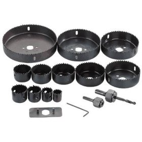 Northern Industrial Tools Deluxe Hole Saw Set - 16 Piece, 3/4in. Dia. to