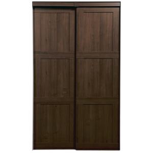 NUporte Mahogany Country 3-Panel 5 ft. Series 1000