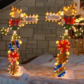 Outdoor Elf Driveway Markers w/ 160 Lights