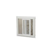 36X36 ThermaStar by Pella Sliding Window Vinyl 10 Series Clear Insulated Glass White with Screen