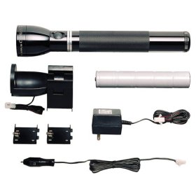 Mag Instrument Heavy-Duty Rechargeable Flashlight System, Black #RX1019
