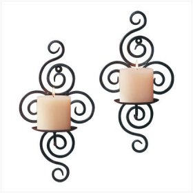 Scrollwork Candle Sconces