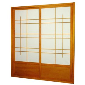 Japanese Style Décor - 80″ Double Sided Eudes Design Shoji Sliding Interior Door