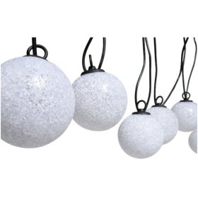 Strathwood Snowball 12-Pack Solar String of Lights with remote Control