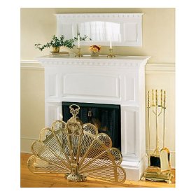 Solid Pine Straight Fireplace (OAK)