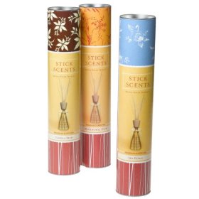 Stick Scents Reed Diffusers, 1 Each of 8-Ounce Morning Dew, Sea Petal and Vanilla Bean