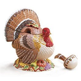 Thanksgiving Turkey Soup Tureen With Ladle Beautiful Holiday Table Decor