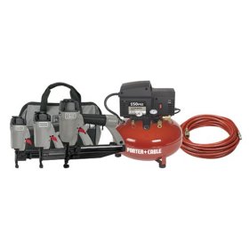Porter Cable CFNBNS Three Nailer and Compressor Combo Kit