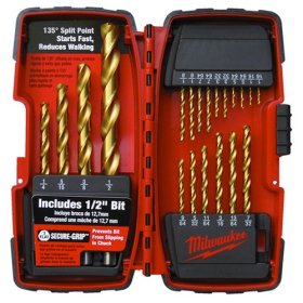 Titanium Coated Twist Drill Bit Assortment in Plastic Index