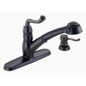 Venetian BronzeTM Single Handle Pull-Out Kitchen Faucet