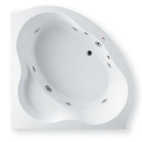 Jason Designer MK550 Corner 60″ x 60″ x 20.5″ Whirlpool Bathtub w/Skirt Standard Edition - White