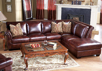 Cortez Leather 2 Pc Sectional Livingroom
